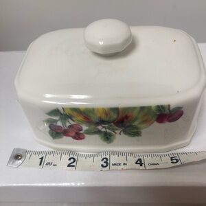 Floral  butter dish top only